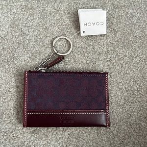 Coach sig mini skinny wallet burgundy PRICE NEGOTIABLE